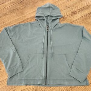 90 Degree By Reflex Men's Teal Zip-Up Sweater